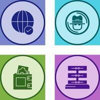 Internet and Spy Icon vector