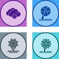 Cloudy and Clover Icon vector