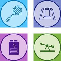 Racket and Swing Icon vector