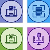 Call and Scan Icon vector