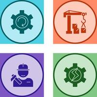 Upgrade and Robotic Arm Icon vector