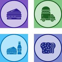 Sandwich and Fast Food Icon vector