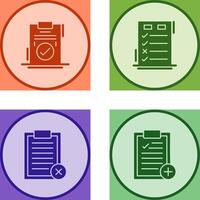 Today to Done Check List and Checkmark Icon vector