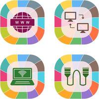 Sharing Systems and World Wide Icon vector