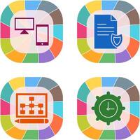 devices and private document Icon vector