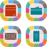 box and wallet Icon vector
