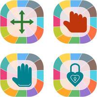 move and hold Icon vector