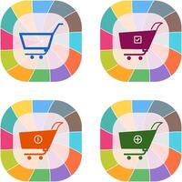 empty cart and confirm order Icon vector