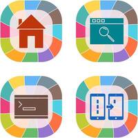 homepage and browser Icon vector