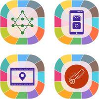 Networks and Mobile Applications Icon vector