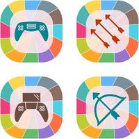 Gaming Console and Arrows Icon vector