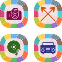 Camera and Arrows Icon vector
