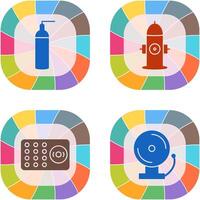 hydrant and oxygen tank Icon vector