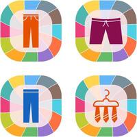 Pants and Shorts Icon vector