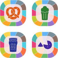 Pretzel and Pint of Beer Icon vector