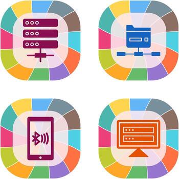Server and Network Icon vector