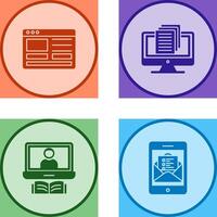 Web Design and Document Icon vector