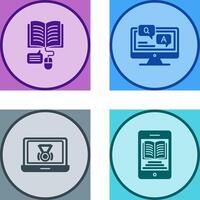 Online Learning and Faq Icon vector