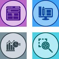 Website and Web Design Icon vector