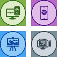 WIFI and Responsive Icon vector