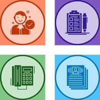 Hire and Check List Icon vector