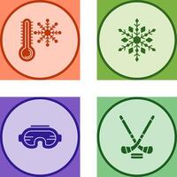 Snow Flake and Cold Icon vector