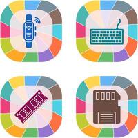 Smart Band and Keyboard Icon vector