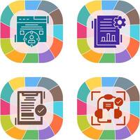 Target Audience and SEO Report Icon vector