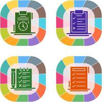 Time Management and Checklist Icon vector