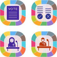 Voting Result and Vote Icon vector