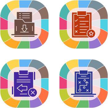 salvar lista y tarea lista icono vector