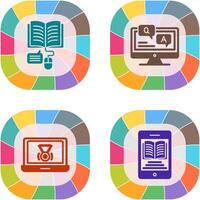 Online Learning and Faq Icon vector