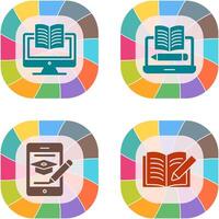 Digital Learning and Written Icon vector