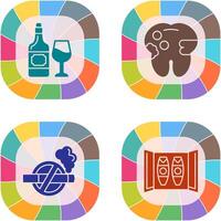 Wine and Caries Icon vector