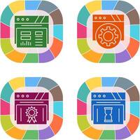 Dashboard and Browser Icon vector