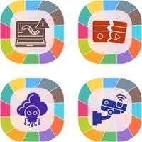 Worm and Broken Icon vector
