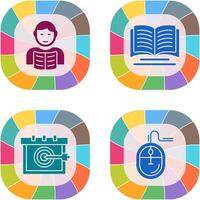 Student and Book Icon vector