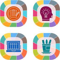 Contract and Idea Icon vector