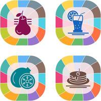 Pear and Orange Juice Icon vector