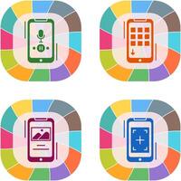Voice Record and Device Icon vector