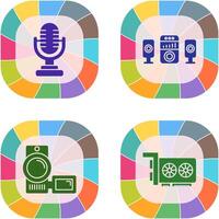 Microphone and Sound System Icon vector