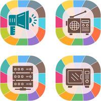 Megaphone and Radio Icon vector