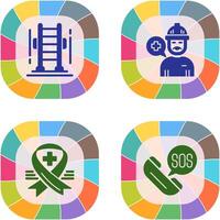 Ladder and Support Icon vector