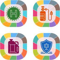 Helipad and Oxygen Icon vector
