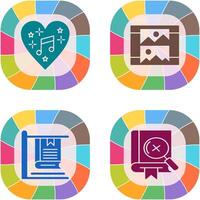 Music and Gallery Icon vector