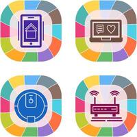 Smart Phone and Chat and Laptop Icon vector