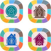 Fire Alarm and Home Automation Icon vector