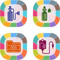 Oxygen and Dropper Icon vector