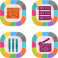 Web Coding ND Server Icon vector