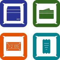 box and wallet Icon vector